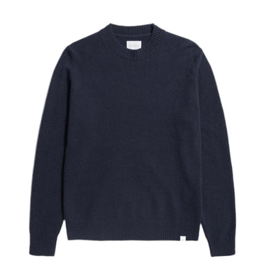 Norse Projects Standard Merino Lambswool Sweater Navy - KYOTO - Norse Projects