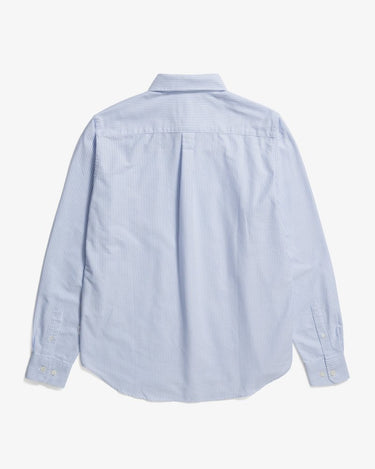 Norse Projects Standard Oxford BD Shirt Pale Blue Stripe - KYOTO - Norse Projects