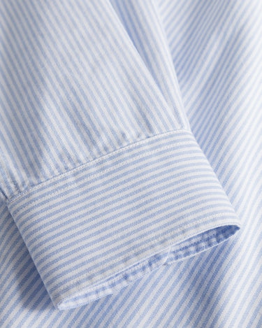 Norse Projects Standard Oxford BD Shirt Pale Blue Stripe - KYOTO - Norse Projects