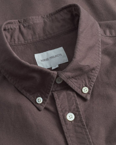 Norse Projects Standard Oxford BD Shirt Seal Brown - KYOTO - Norse Projects