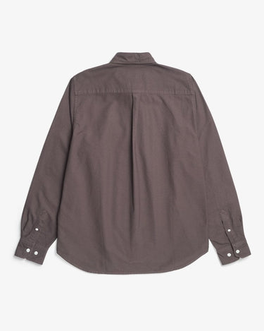Norse Projects Standard Oxford BD Shirt Seal Brown - KYOTO - Norse Projects