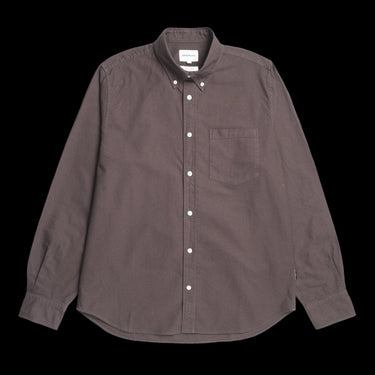 Norse Projects Standard Oxford BD Shirt Seal Brown - KYOTO - Norse Projects