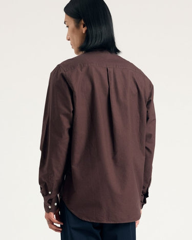 Norse Projects Standard Oxford BD Shirt Seal Brown - KYOTO - Norse Projects