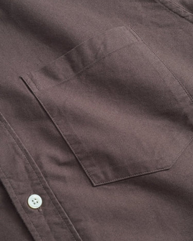 Norse Projects Standard Oxford BD Shirt Seal Brown - KYOTO - Norse Projects