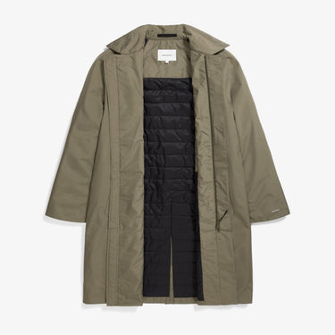 Norse Projects Vargo Gore - Tex Windstopper Raglan Mac Sediment Green - KYOTO - Norse Projects