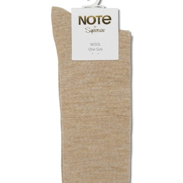 Note Fine Wool Comfort Strømper Sand - KYOTO - Note