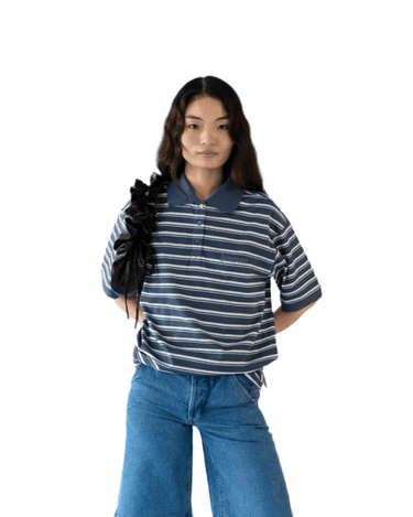 OpéraSPORT LUNA UNISEX POLO T - SHIRT Navy stripe - KYOTO - OpéraSPORT