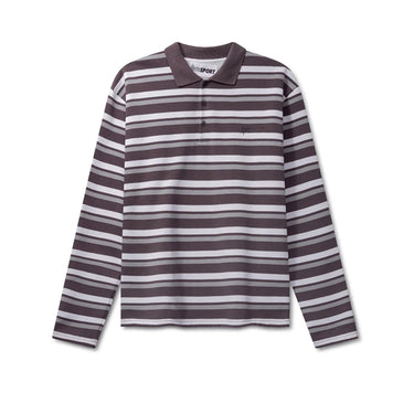 OpéraSPORT ROLAND UNISEX POLO Grey stripes - KYOTO - OpéraSPORT