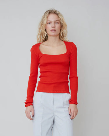 OpéraSPORT ROSE SEAMLESS TOP Red AW24 - KYOTO - OpéraSPORT