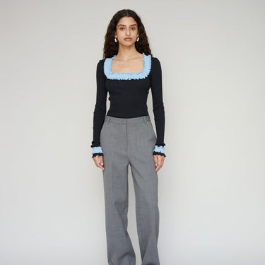 OpéraSPORT ROSIE SEAMLESS TOP Black/Blue - KYOTO - OpéraSPORT