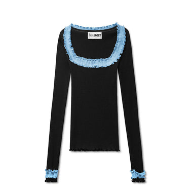 OpéraSPORT ROSIE SEAMLESS TOP Black/Blue - KYOTO - OpéraSPORT