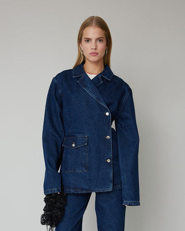 OpéraSPORT VICTORIA DENIM BLAZER Medium blue - KYOTO - OpéraSPORT