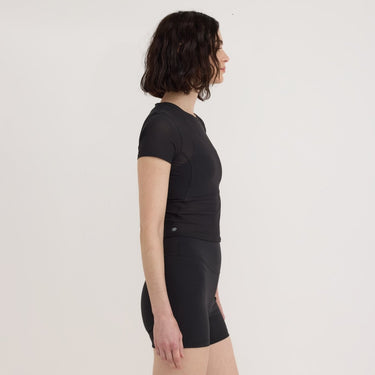 Organic Basics Active Mesh T-shirt Black - KYOTO - Organic Basics