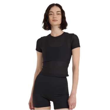 Organic Basics Active Mesh T-shirt Black - KYOTO - Organic Basics