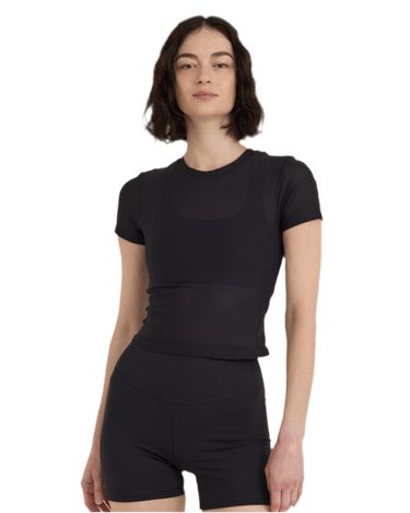 Organic Basics Active Mesh T-shirt Black - KYOTO - Organic Basics