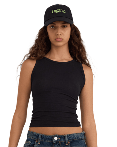 Organic Basics Core Rib Tank Top Black - KYOTO - Organic Basics