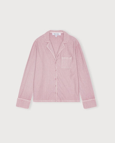 Organic Basics Core Sleep Shirt Pink Stripe - KYOTO - Organic Basics