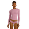 Organic Basics Flex Long Sleeve Tee Lavender Mist - KYOTO - Organic Basics