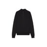 Organic Basics Soft Knit Half Zip Sweater Black - KYOTO - Organic Basics