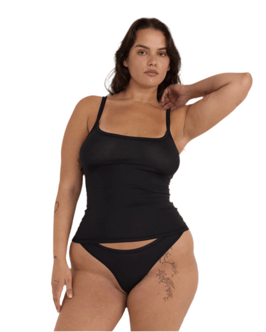 Organic Basics Soft Top Touch Veil Cami Black - KYOTO - Organic Basics