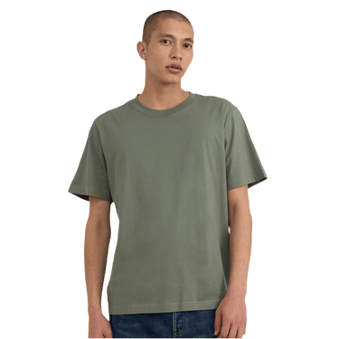 Organic Basics True Boxy Fit T-shirts Seaweed - KYOTO - Organic Basics