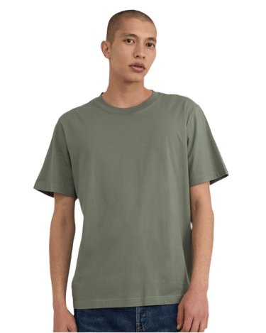 Organic Basics True Boxy Fit T-shirts Seaweed - KYOTO - Organic Basics