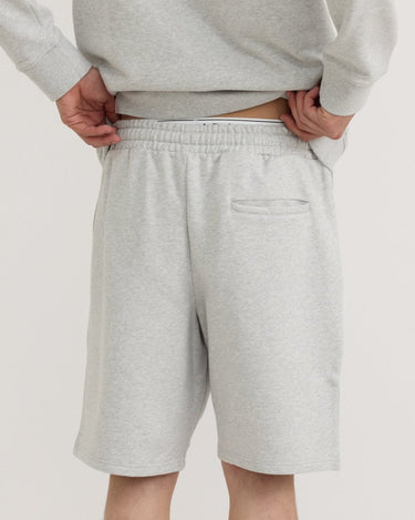 Organic Basics Weekend shorts Misty Grey Melange - KYOTO - Organic Basics