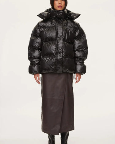 Oval Square Active Hood Jacket Black - KYOTO - Oval Square