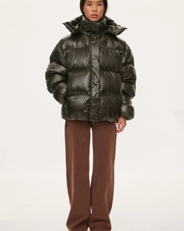 Oval Square Active Hood Jacket Dark Army - KYOTO - Oval Square