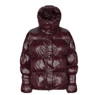 Oval Square Active Hood Jacket Dark Burgundy - KYOTO - Oval Square