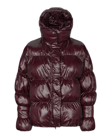 Oval Square Active Hood Jacket Dark Burgundy - KYOTO - Oval Square