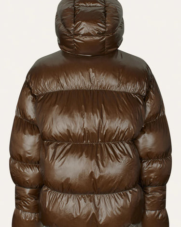 Oval Square Active Hood Jacket Dark Oak - KYOTO - Oval Square