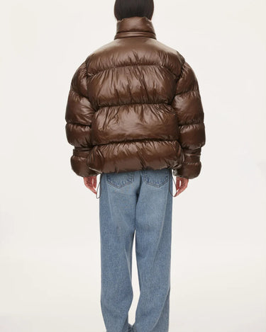 Oval Square Active Hood Jacket Dark Oak - KYOTO - Oval Square