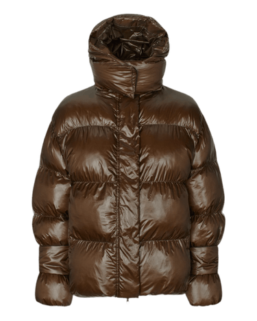 Oval Square Active Hood Jacket Dark Oak - KYOTO - Oval Square