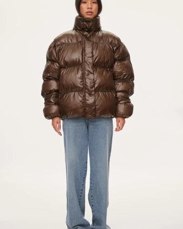 Oval Square Active Hood Jacket Dark Oak - KYOTO - Oval Square