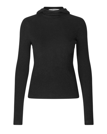 Oval Square Alanis Hood Knit Black - KYOTO - Oval Square