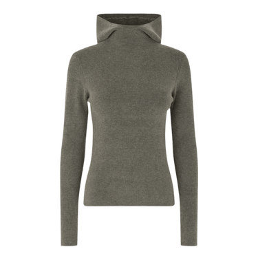 Oval Square Alanis Hood Knit Coca Mocha - KYOTO - Oval Square