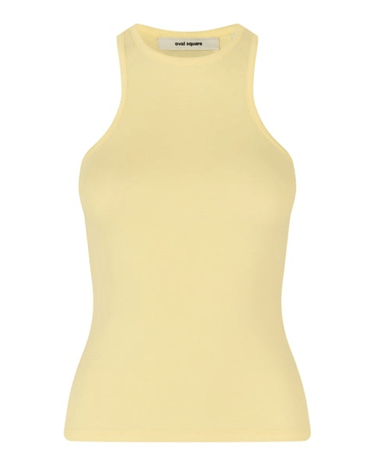 oval square Amy Tank Top Wax Yellow - KYOTO - oval square