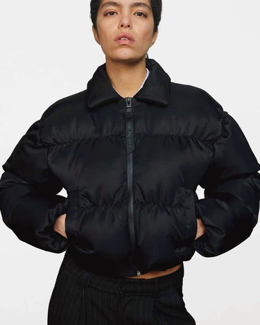 oval square Bam Cropped Puffer Frakker Black - KYOTO - oval square