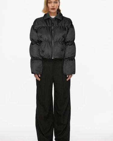 oval square Bam Cropped Puffer Frakker Black - KYOTO - oval square