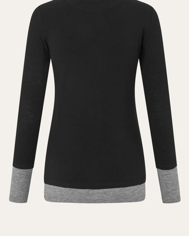 Oval Square Bibi blouse Black - KYOTO - Oval Square