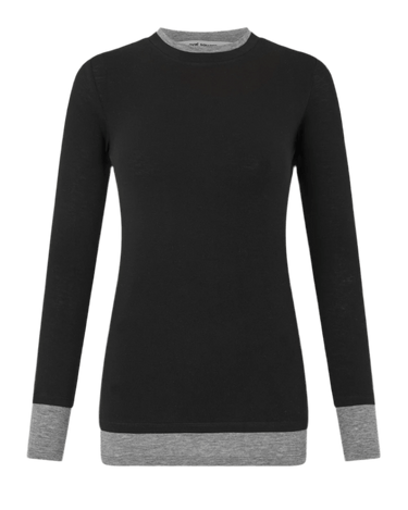 Oval Square Bibi blouse Black - KYOTO - Oval Square