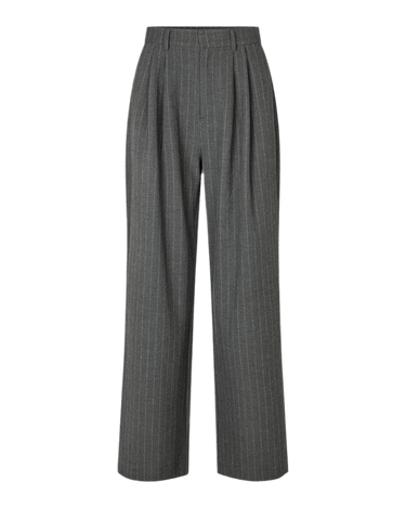 Oval Square Bonnie Trousers Dark Grey Pinstripe - KYOTO - Oval Square