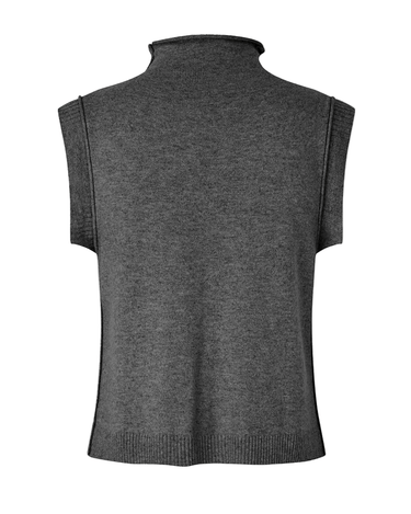Oval Square Carla High Neck Top Dark Gull - KYOTO - Oval Square