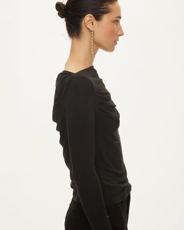 Oval Square Carla High Neck Top Dark Gull - KYOTO - Oval Square