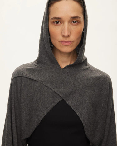 Oval Square Carla Knit Bolero Dark Gull - KYOTO - Oval Square