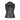 oval square Deep Leather Vest Toppe Black - KYOTO - oval square