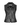 oval square Deep Leather Vest Toppe Black - KYOTO - oval square