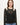 Oval Square Drama Knit Blouse Black - KYOTO - Oval Square