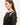 Oval Square Drama Knit Blouse Black - KYOTO - Oval Square